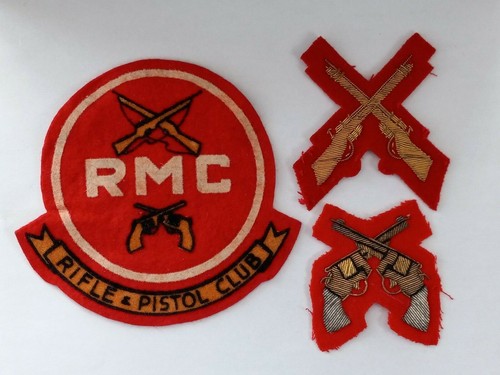 Vintage Crossed Pistols, Rifle Proficiency Badge RMC Rifle Pistol Club Patch - 第 1/6 張圖片