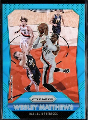 2015-16 Panini Prizm BLUE #40 WESLEY MATTHEWS Dallas Mavericks 052/199 B1