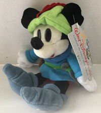 WALT DISNEY WORLD PLUSH bean bag stuffed animal Mickey Mouse Little Tailor Brave