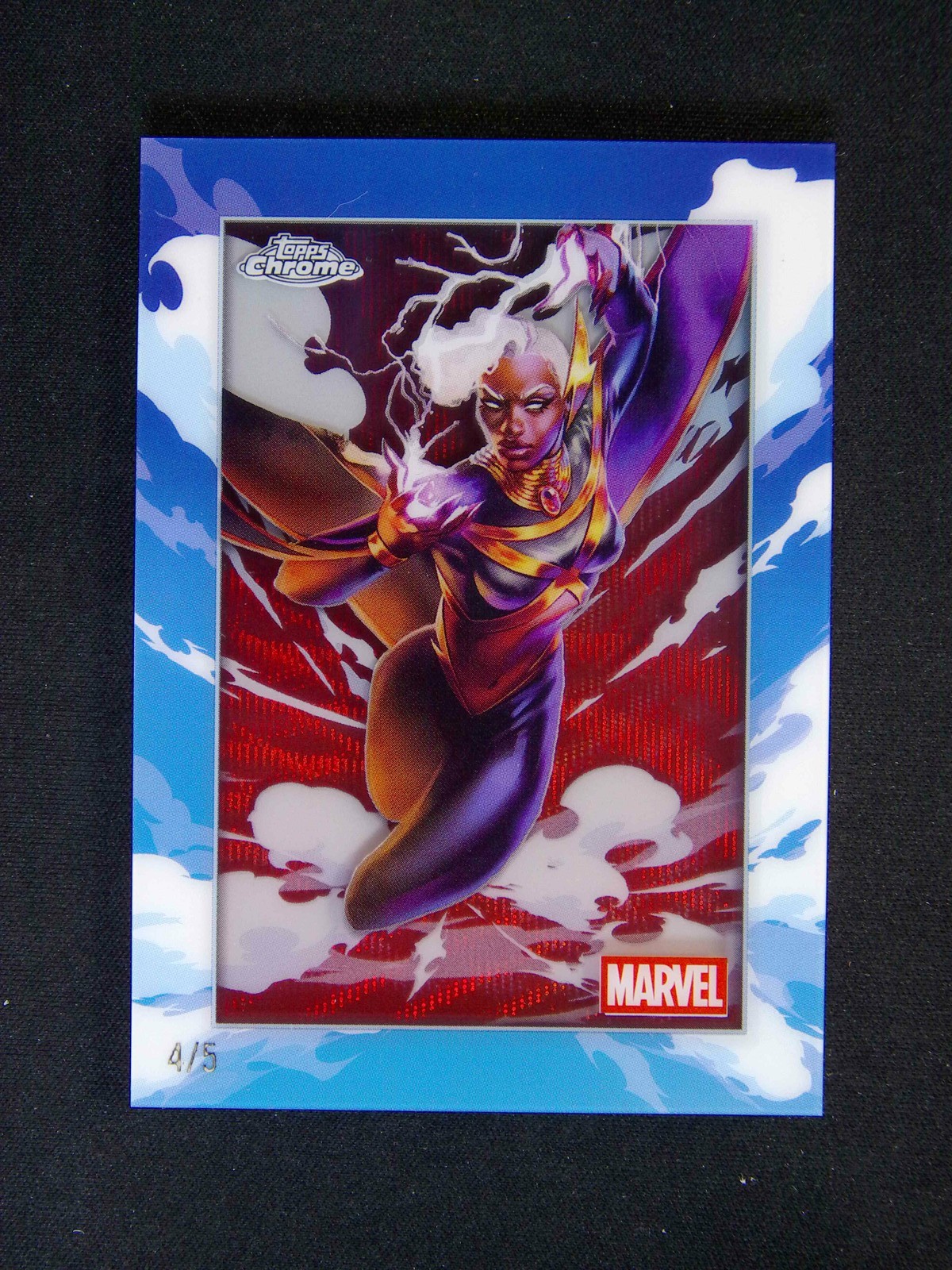 2025 Topps Chrome Marvel Storm Case Hit SSP ShadowBox Air Red /5