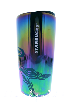 #ad Starbucks 2023 Teal Blue Iridescent Siren Mermaid Ceramic Tumbler 12oz $17.99