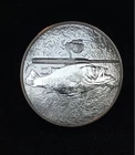 GUNE & ROD LARGEMOUTH BASS, 1 Troy Ounce .999 Fine Silver Round.  AWESOME!