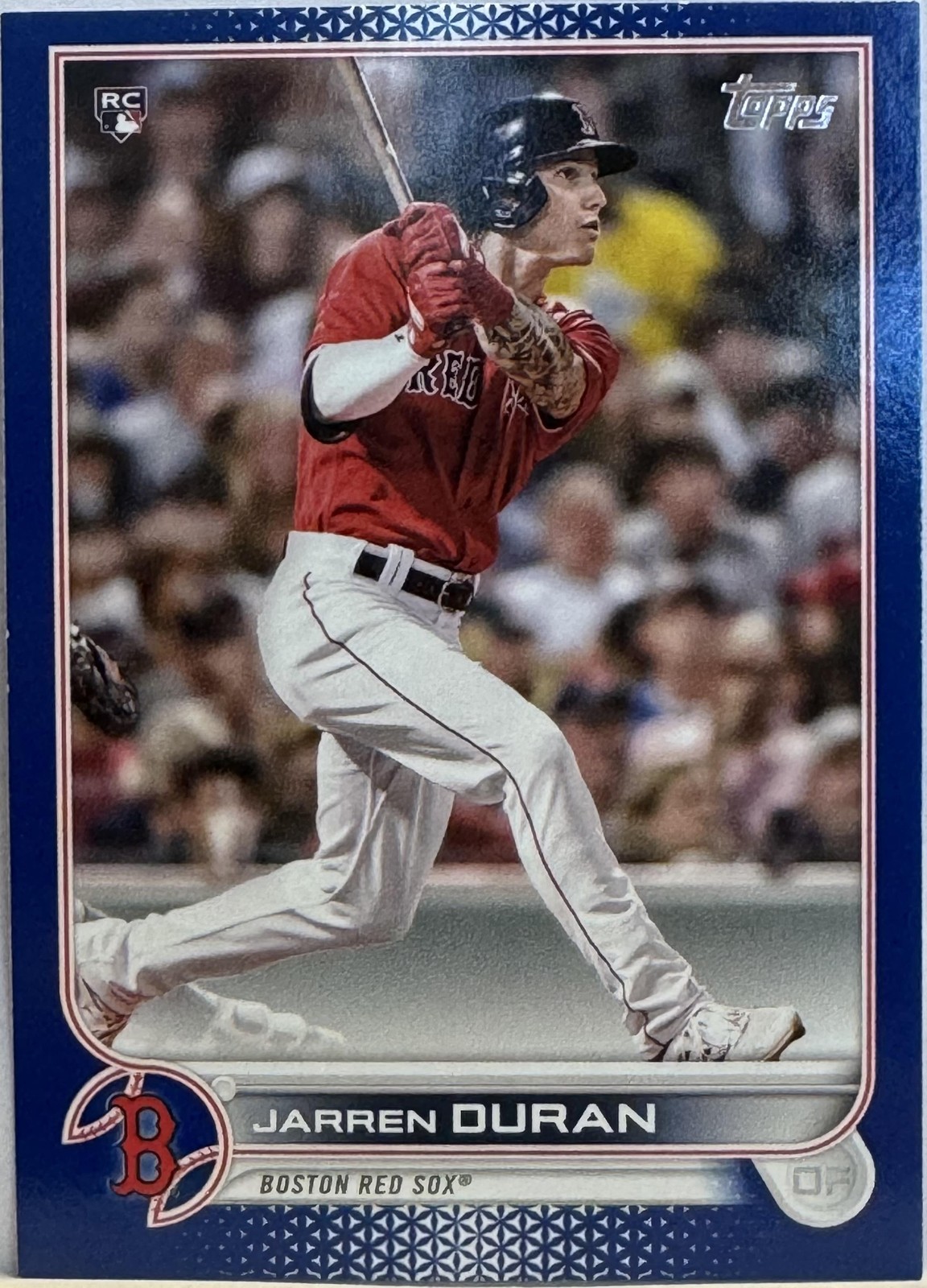 2022 Topps #187 Jarren Duran Royal Blue