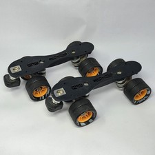 Riedell Dart Plates Wheels Chassis Derby Speed Skate Black Orange Wheels Size 6