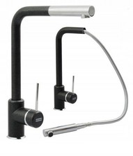 FRANKE SIRIUS L Onyx Pull-out Kitchen Sink Mixer Tap Swivel Spout Single Lever