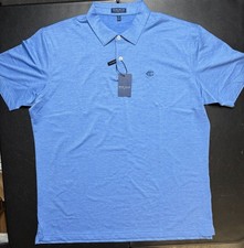 Peter Millar New Polo Mens XL Blue Crown Crafted Golf Performance Stretch