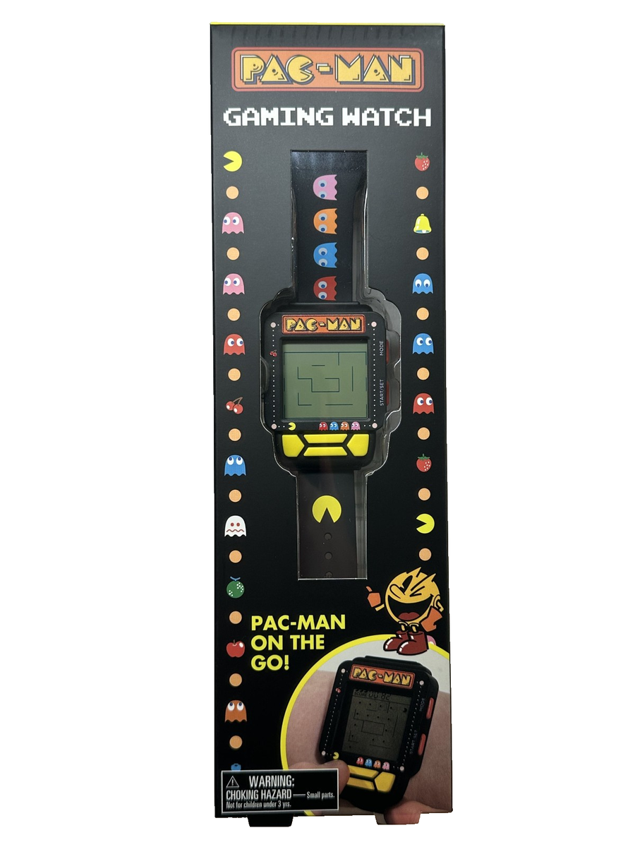 PAC-MAN Electronic Digital LCD/LED Game Wrist Watch Works/New