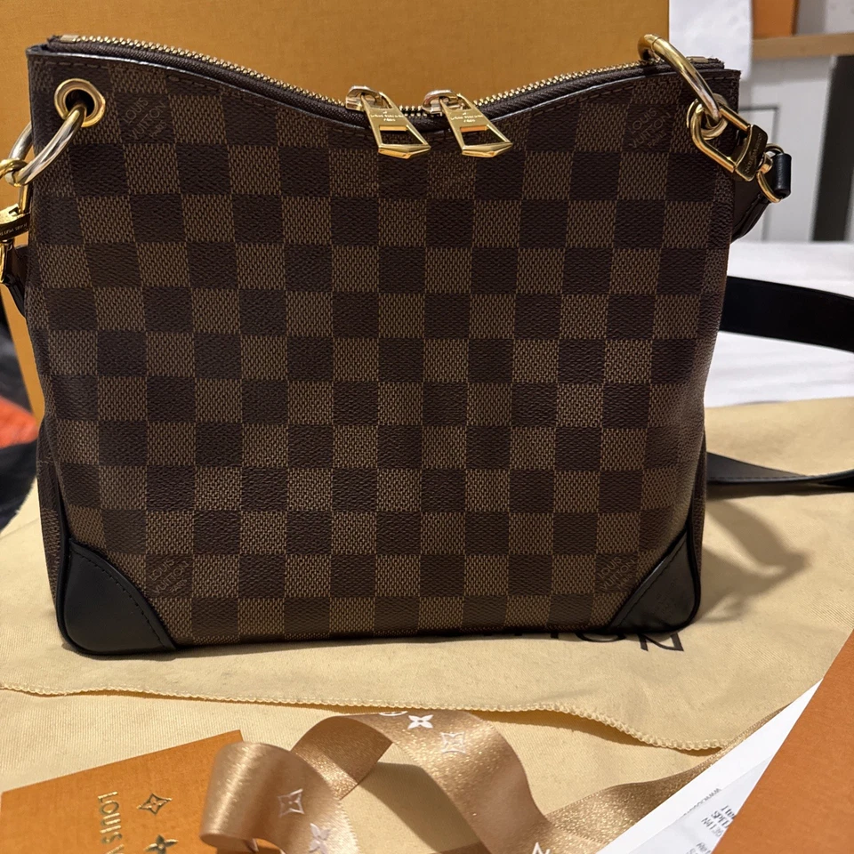 LOUIS VUITTON Damier Odeon NM PM N50064 Ebene Shoulder Bag for Women, 352682 - Image 2 of 4