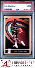 1990 SKYBOX #239 CLIFF ROBINSON RC PSA 9