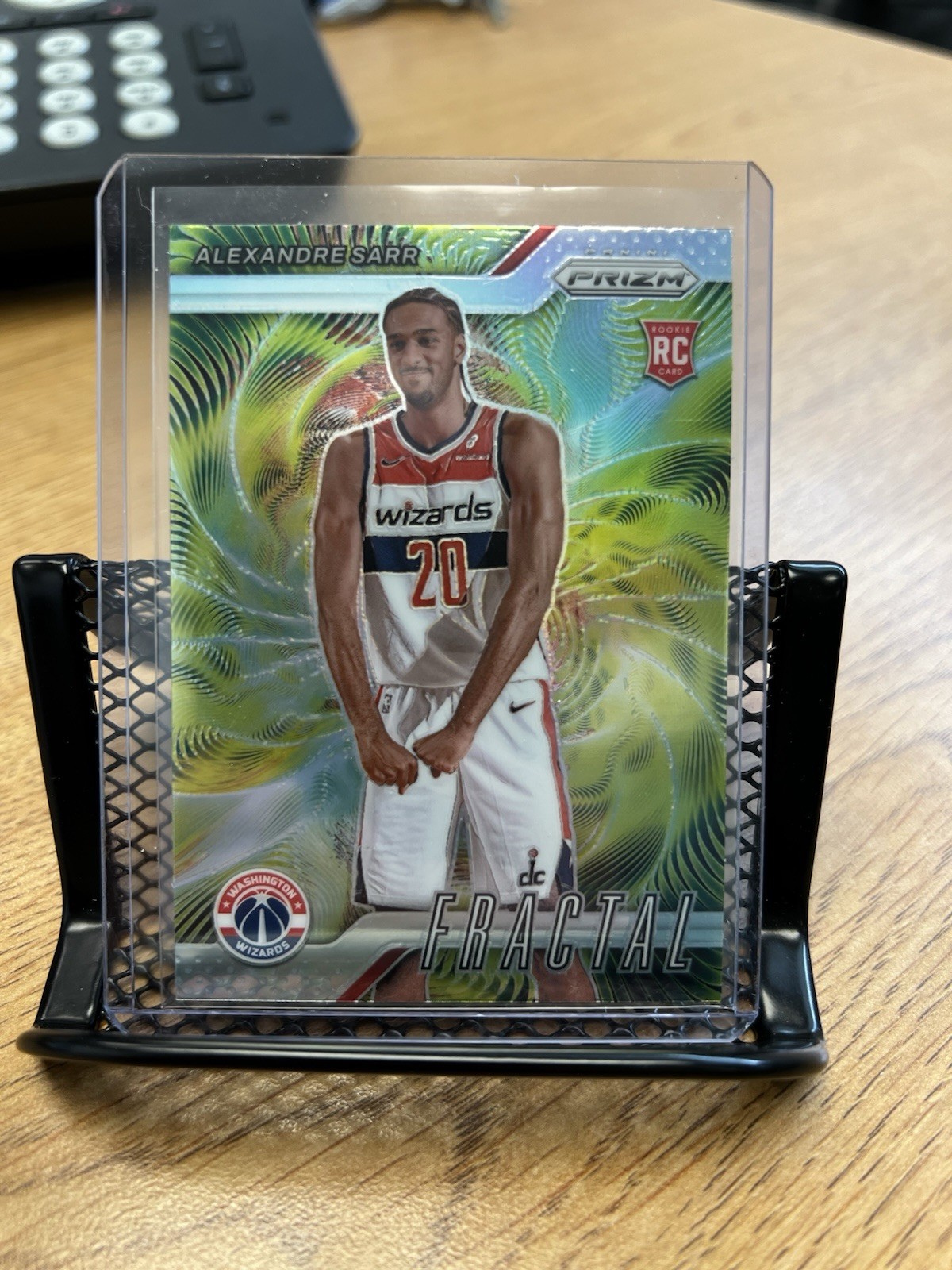 2024-25 PANINI PRIZM ALEXANDRE SARR ROOKIE FRACTAL SILVER #6 RC Wizards