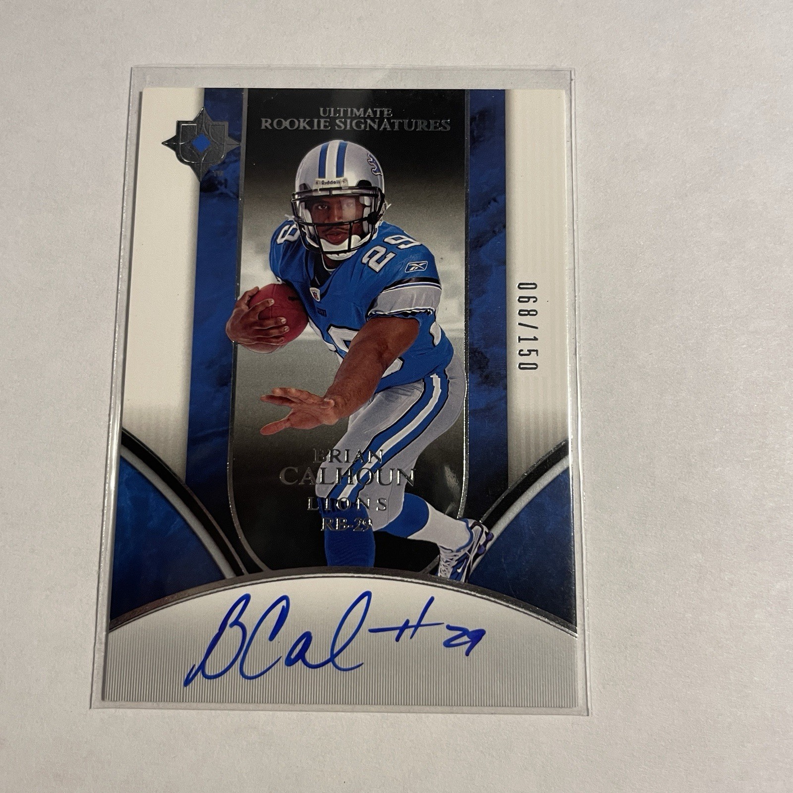 2006 Ultimate Collection Rookie Signatures /150 Brian Calhoun #213 Auto