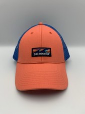 Patagonia Snapback Trucker Hat Peach Adjustable Embroidered Logo Mesh Back