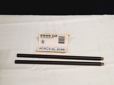 (2) Kichler  2999OZ  12'' Stem for Kichler Hanging Light Fixtures in Olde Bronze