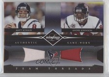 2008 Leaf Limited Team Threads Combos Prime 23/25 Andre Johnson Matt Schaub px8