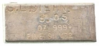 5.05 Oz Silver Bar Rocky Mountain Mint Vintage Hand Poured *3920