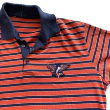 vintage auburn tigers auburn university stripped polo shirt size medium
