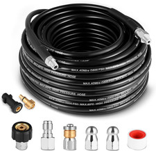 30M/100 FT Pressure Washer Hose,5800 PSI Pressure Washer Drain Pipe Hose Cleanin