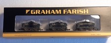 FARISH 373-665 N GAUGE - SET OF 3 14T TANK WAGONS 'TARMAC'  WEATHERED