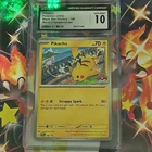 Pokémon Pikachu CGC 10 Promo 190 World Championships 2024 Black Star Regular