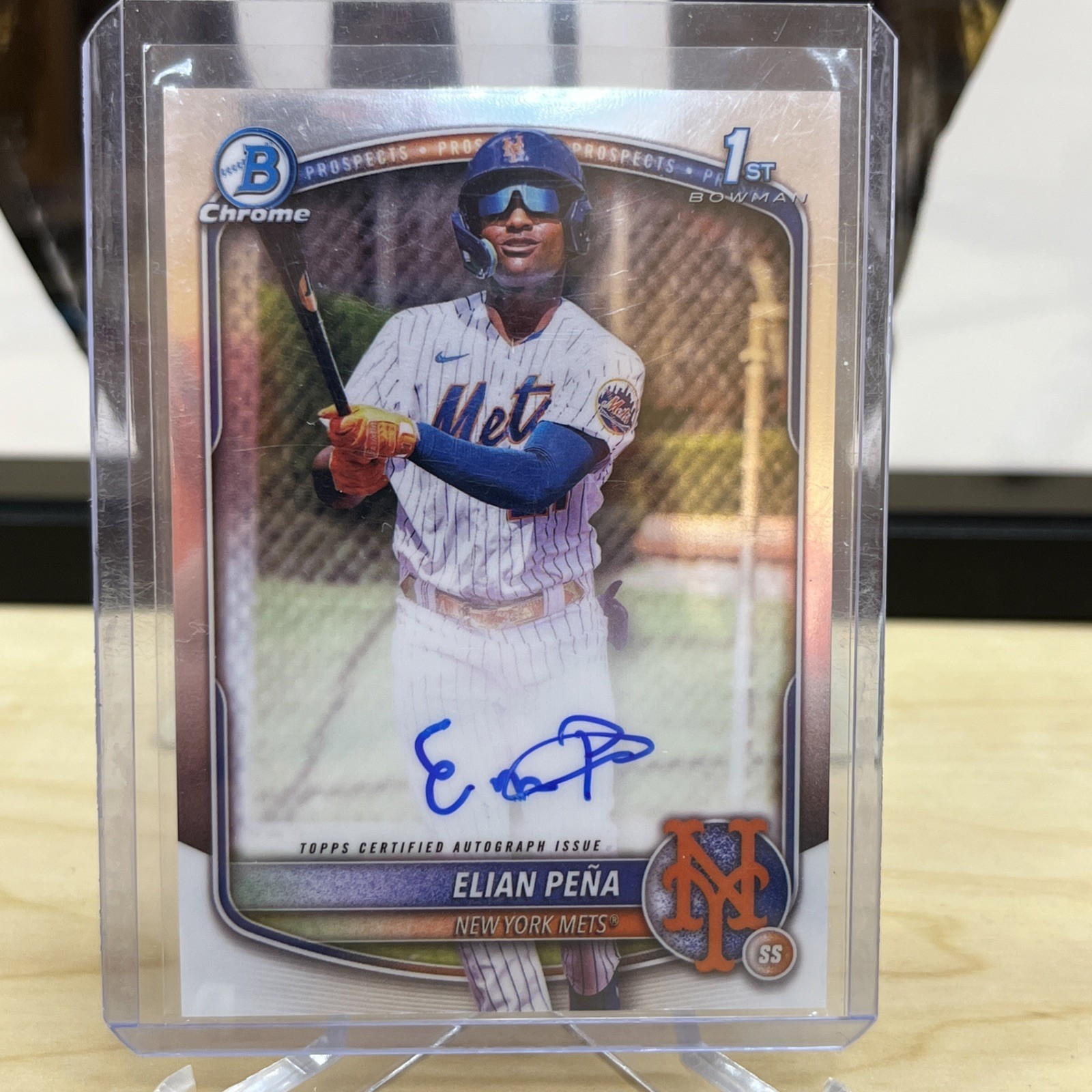 2025 Bowman Chrome - Prospect Autographs Elian Pena, Elian Pena #CPA-EP (AU, RC)