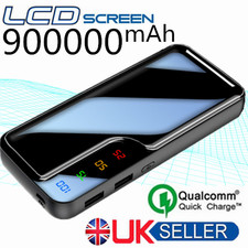 9000000mAh Power Bank Fast Portable Charger Battery Pack 2 USB for Mobile Phone