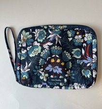 Vera Bradley Floral Bursts Lighten Up Wipes Zip Wristlet Pouch NWOT