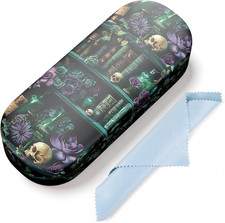 Hard Shell Leather Sunglasses Case,Classic Fashionable Cute Large Glasses Case f