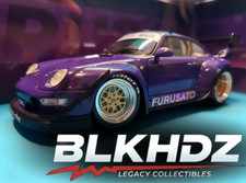 Werk83 1/18 Porsche 911 RWB Furusato Sidney Hoffmann Purple Diecast Car New
