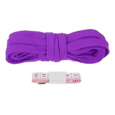Flat Drawstring Cord 10mm x 5 Yd Replacement Flat Rope with Ruler Purple