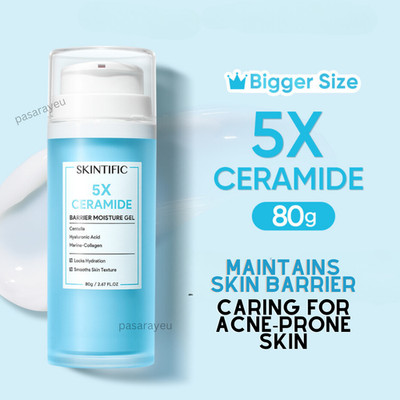 SKINTIFIC with 5X Ceramide Barrier Moisture Gel 80g BIGIGGER SIZE Nourish Skin