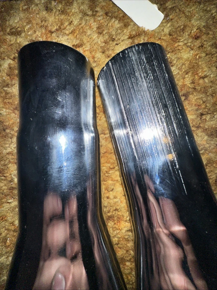 Oldsmobile 442 1968-72 puntas de escape de acero inoxidable 2 piezas *LEER DESCRIPCIÓN* Foto 3 de 4