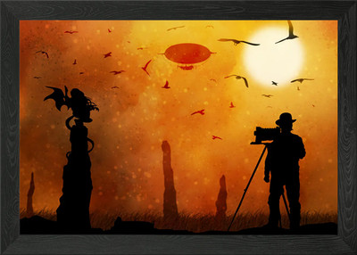 Dirigible Luftschiff 59 gerahmtes Wandbild Poster Leinwanddruck Bild