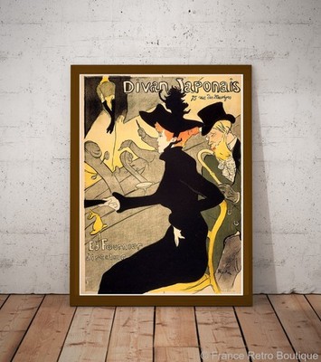 Toulouse Lautrec Japanisches Sofa Vintage Poster