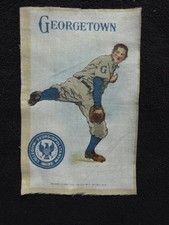 c1910s S22 Murad Cigarettes tobacco silk GEORGETOWN UNIVERSITY Baseball Pitcher 
