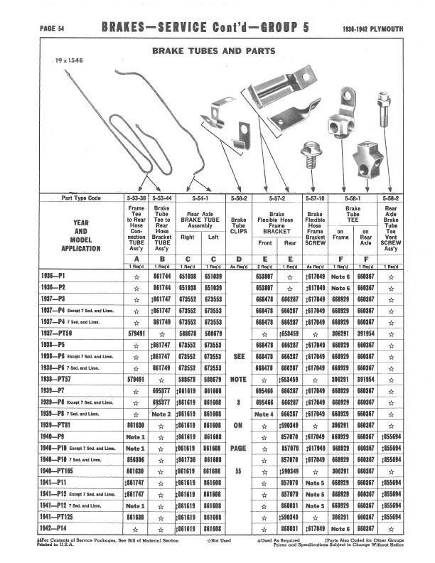 Libro de piezas Plymouth 1936 1937 1938 1939 1940 1941 1942 catálogo de piezas ilustradas Foto 3 de 4