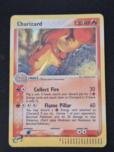 Pokemon Card - Charizard 100/97  Holo Secret Rare EX Dragon Vintage MP Rare