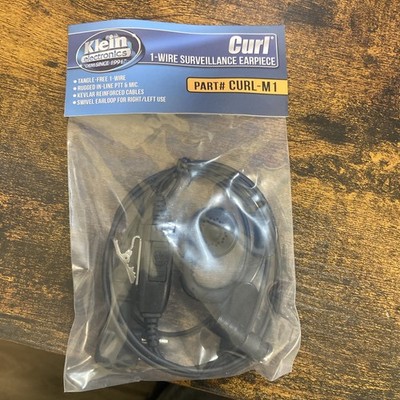 Klein Electronics CURL-M1 1-Wire Earpiece Kit For use with Motorola/Blackbox