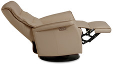 IMG Chelsea RMS199 Small Compact Power Relaxer Recliner Chair Beige Leather