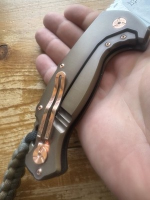 Fox Knives El Capitan Folder M390 Brown Alum. Handle Discon. Large