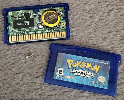 Pokemon Saphir Version Nintendo Gameboy Advance NTSC USA Original Neue Batterie