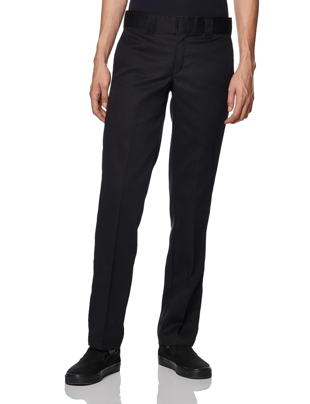Dickies Mens Flex Work Slim Straight Fit Pants, Black, 30W x