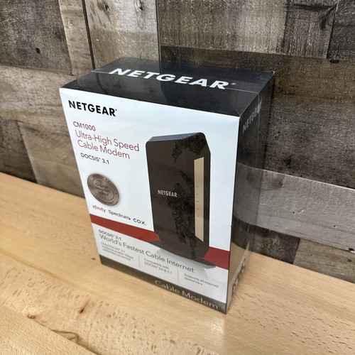 SEALED Netgear CM1000 Ultra-High Speed Cable Modem DOCSIS 3.1 6Gbps Xfinity Cox - Picture 2 of 7
