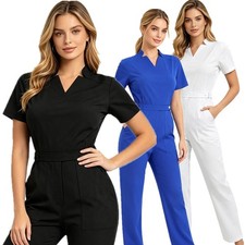 Women Rompers Sanitary Protection Jumpsuit Nurse Doctor Coveralls Factory