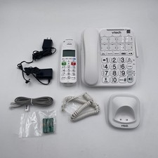 VTech SN5147 Amplified Corded/Cordless Senior Phone Ringer Audio Assist White