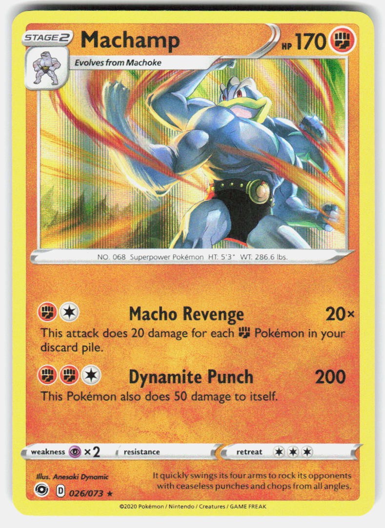 Pokemon Machamp Champion's Path #26/73 NM