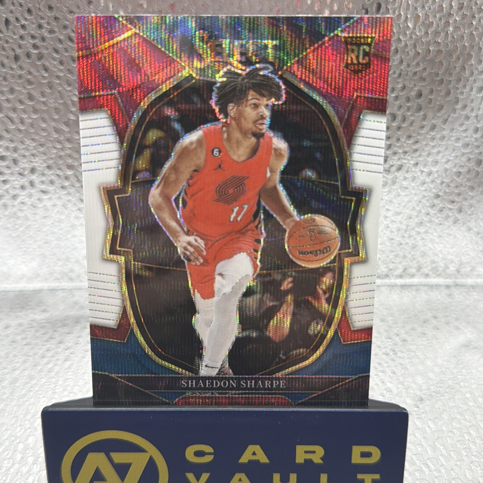 2022-23 Select Prizms Tri-Color #71 Shaedon Sharpe RC Rookie BLAZERS