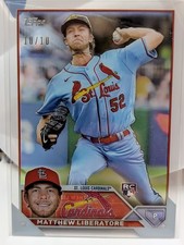 Matthew Liberatore 10/10 Rare Clear Rookie - 2022 Topps - Cardinals 