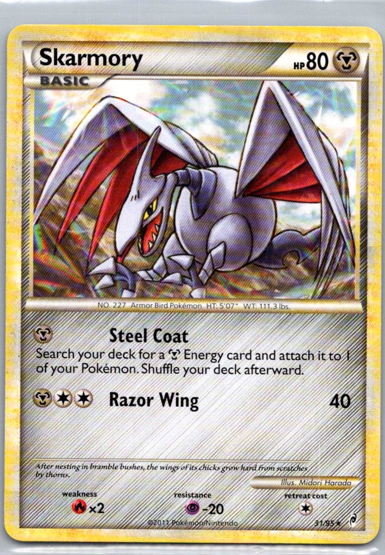 Pokemon TCG Skarmory 31/95 Call of Legends LP