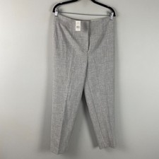 Ann Taylor The Slim Ankle Pant Size 8 Gray High Rise