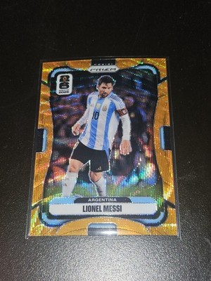 2026 Panini Prizm Fifa World Cup - Lionel Messi #10 Orange Wave Prizm /125
